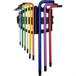 Set de 9 llaves torx Profesionales extralargas de colores - Imagen 3