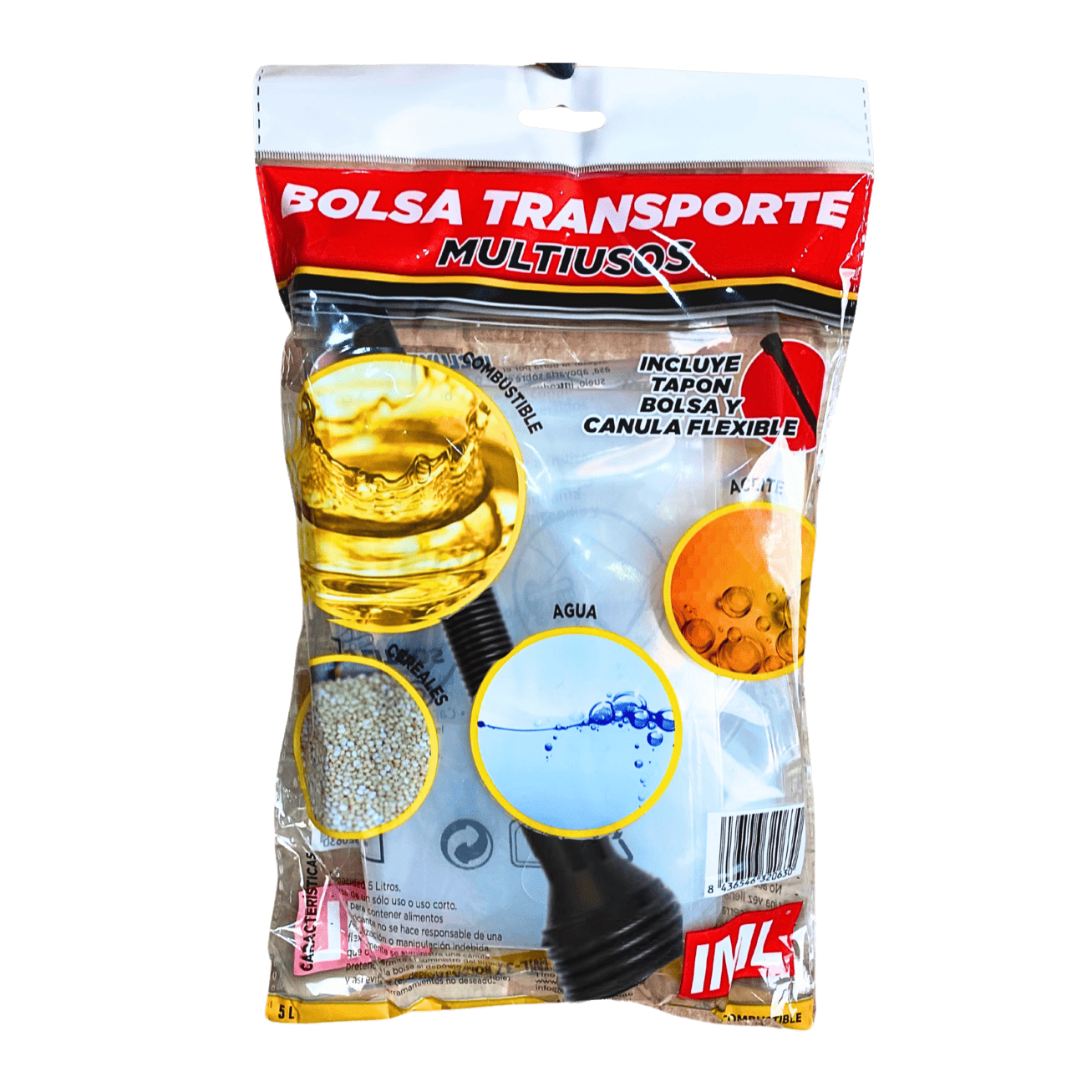 Bolsa Portalíquidos para Combustible y liquidos 4,5 L – Jerrican Flexible Gasolina y Gasoil