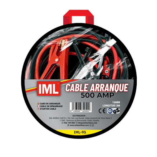Cables de Arranque Profesionales – Pinzas 500 AMP y 1500 AMP